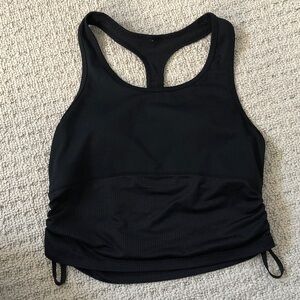 Fabletics Tank Top with Built-In Bra Black Size Small